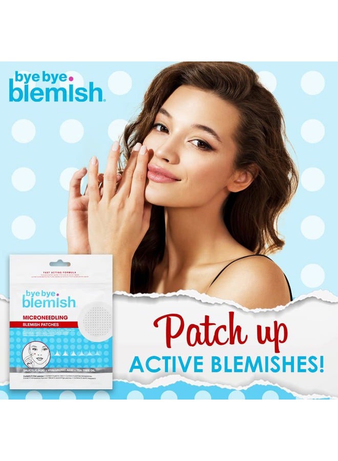 Bye Bye Blemish لصقات حب الشباب، 9 لصقات حب الشباب الشفافة لعلاج حب الشباب بسرعة، علاج بقع العيوب لجميع أنواع البشرة، عبوة واحدة - Image 3