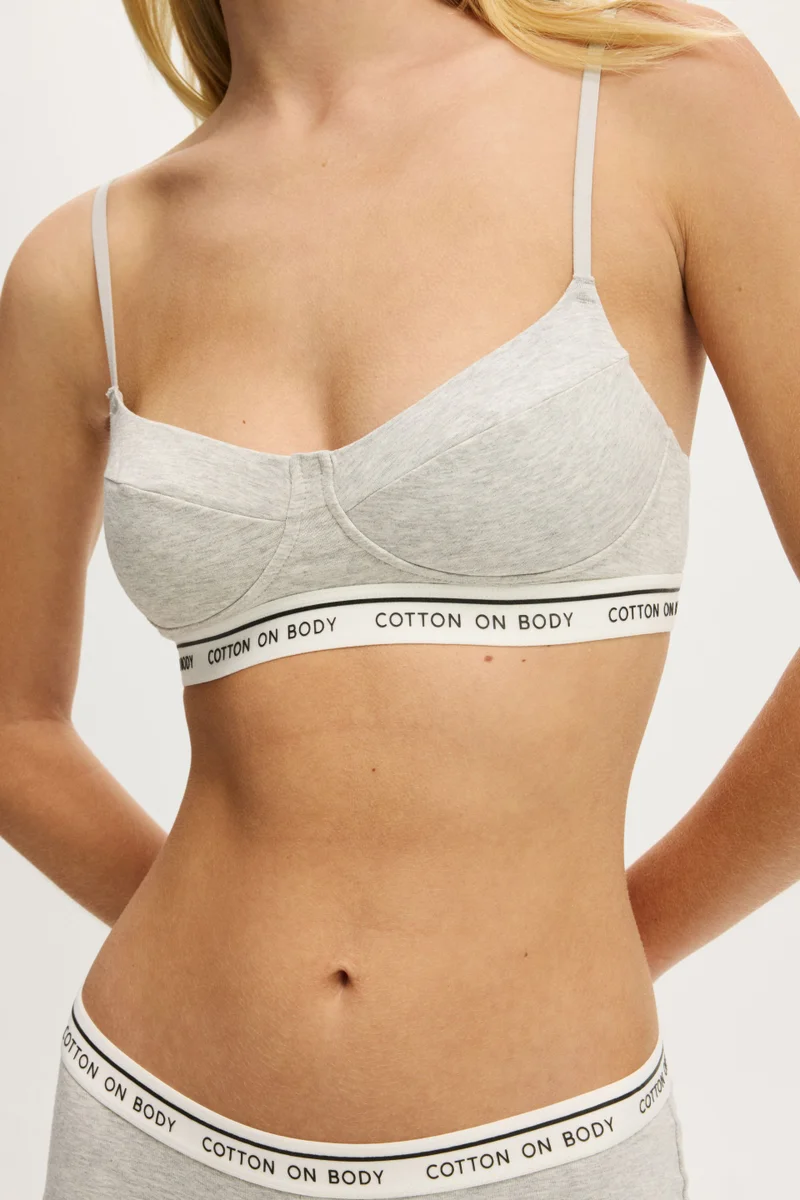 Cotton On  BRANDED COTTON BALCONETTE BRALETTE BRA for Women | Best Price UAE