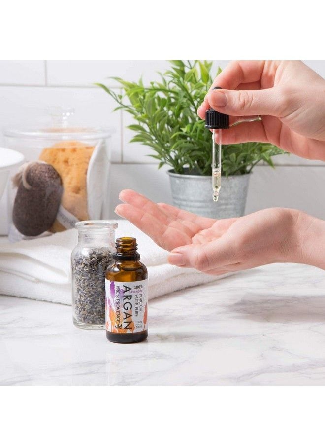 Pre De Provence Moroccan Argan Oil For Skin Face Hair & Nails (1 Oz) Lavender  - Image 3