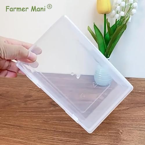 Farmer Mani 2 Pack Rectangle Small Storage Containers Box 6.5 x 4.17 x 2.28 inch, Clear Plastic Storage Containers Box for Collecting Small Items, Beads, Game Pieces, Business Cards, Crafts Accessories - Image 4