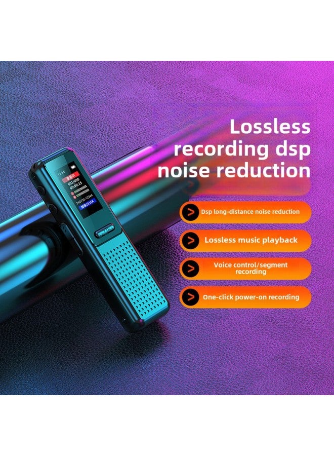 قلم تسجيل شاشة ملونة عالي الدقة لتقليل الضوضاء للطلاب مشغل Mp3 ختم الوقت قلم تسجيل الأعمال عبر الحدود - اللون: أسود - السعة: 32 جيجابايت - Image 2