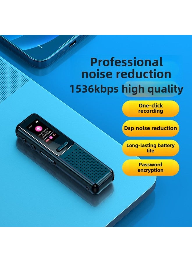 قلم تسجيل شاشة ملونة عالي الدقة لتقليل الضوضاء للطلاب مشغل Mp3 ختم الوقت قلم تسجيل الأعمال عبر الحدود - اللون: أسود - السعة: 32 جيجابايت - Image 5