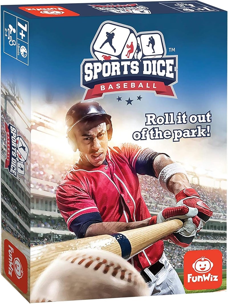 FoxMind , Baseball Sport Dice Game, for Baseball Fans, Easy to Play, Travel Sized - Image 1