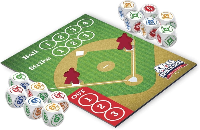FoxMind , Baseball Sport Dice Game, for Baseball Fans, Easy to Play, Travel Sized - Image 4