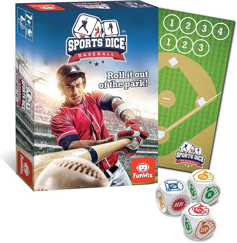 FoxMind , Baseball Sport Dice Game, for Baseball Fans, Easy to Play, Travel Sized - Image 2