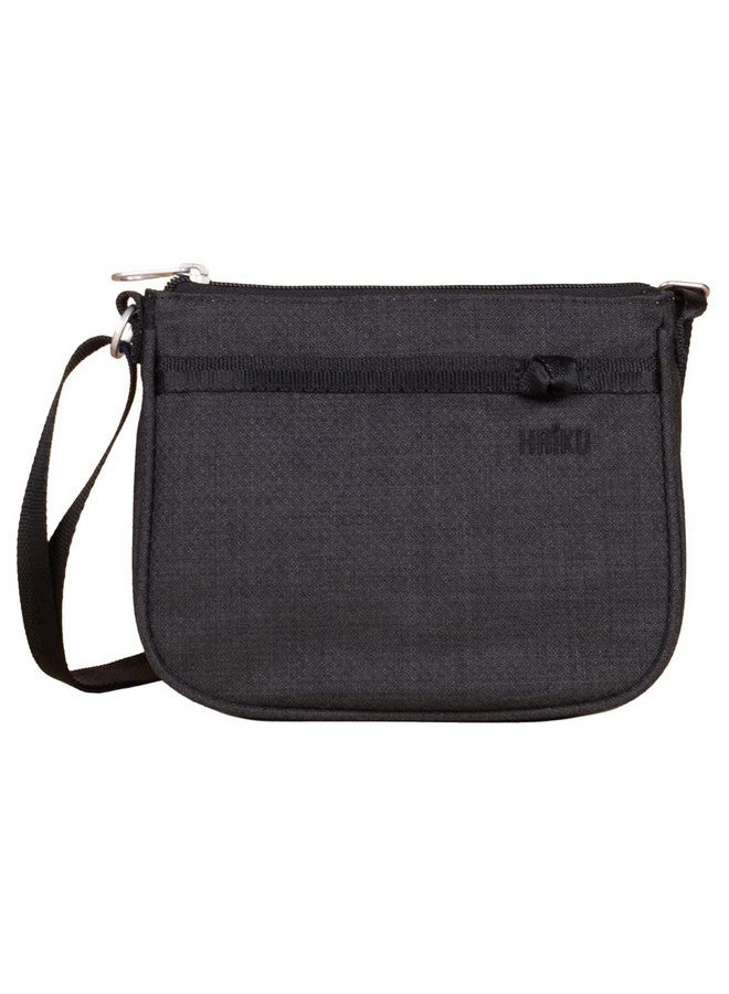 HAIKU Lark Rfid Blocking Zippered Small Crossbody Travel Bag For Women Black In Bloom - Image 1