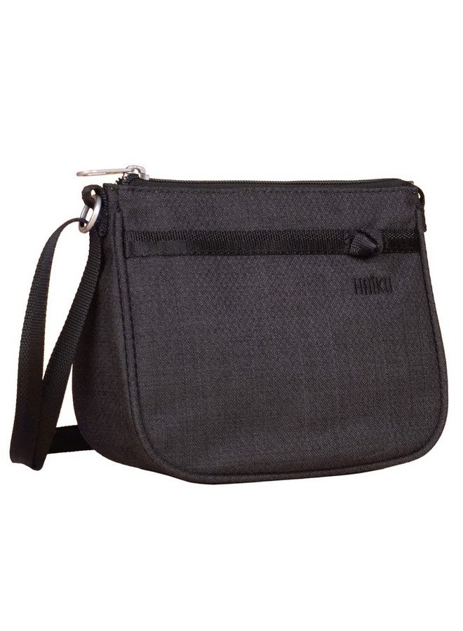 HAIKU Lark Rfid Blocking Zippered Small Crossbody Travel Bag For Women Black In Bloom - Image 2