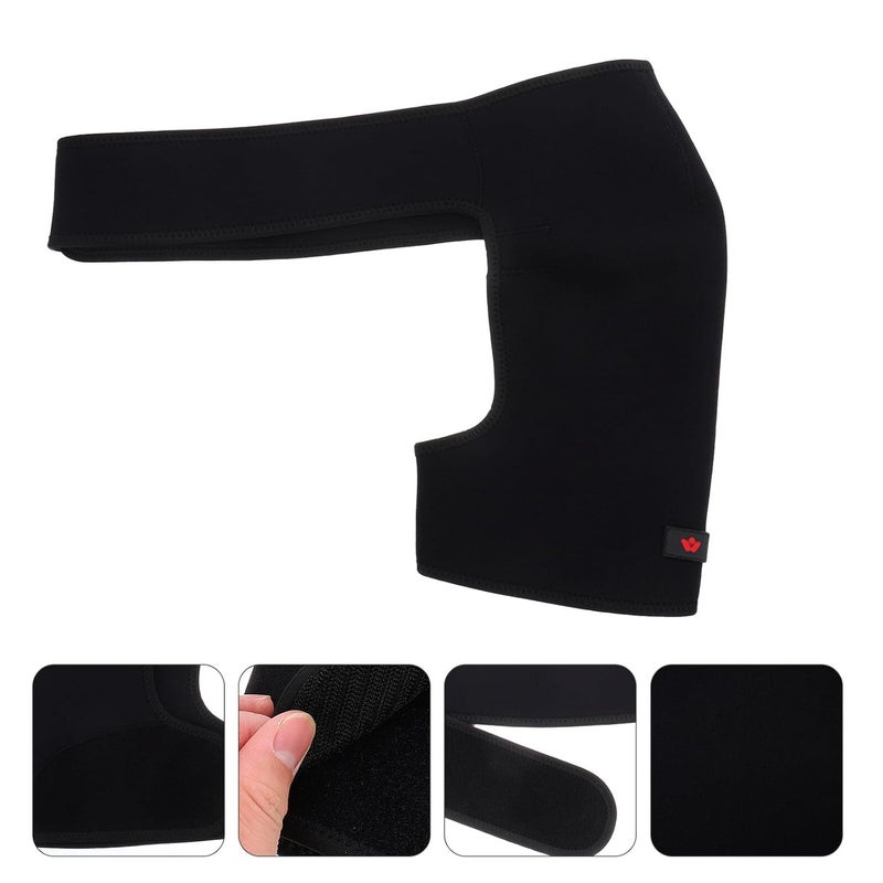 Adjustable Breathable Shoulder Support Brace Left Xl Relief Strap for Sports Fitness Exercise - Image 5