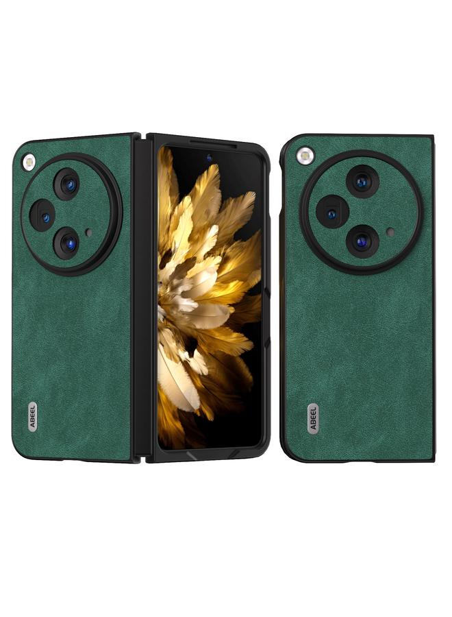 erorex Case For OPPO Find N3 ABEEL PU Leather Black Edge Phone Case - Image 1