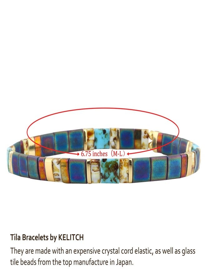 KELITCH Women Stretch Bracelets Tila Beaded Bracelet Candy Colors Friendship Bracelets New Jewelry - Image 4