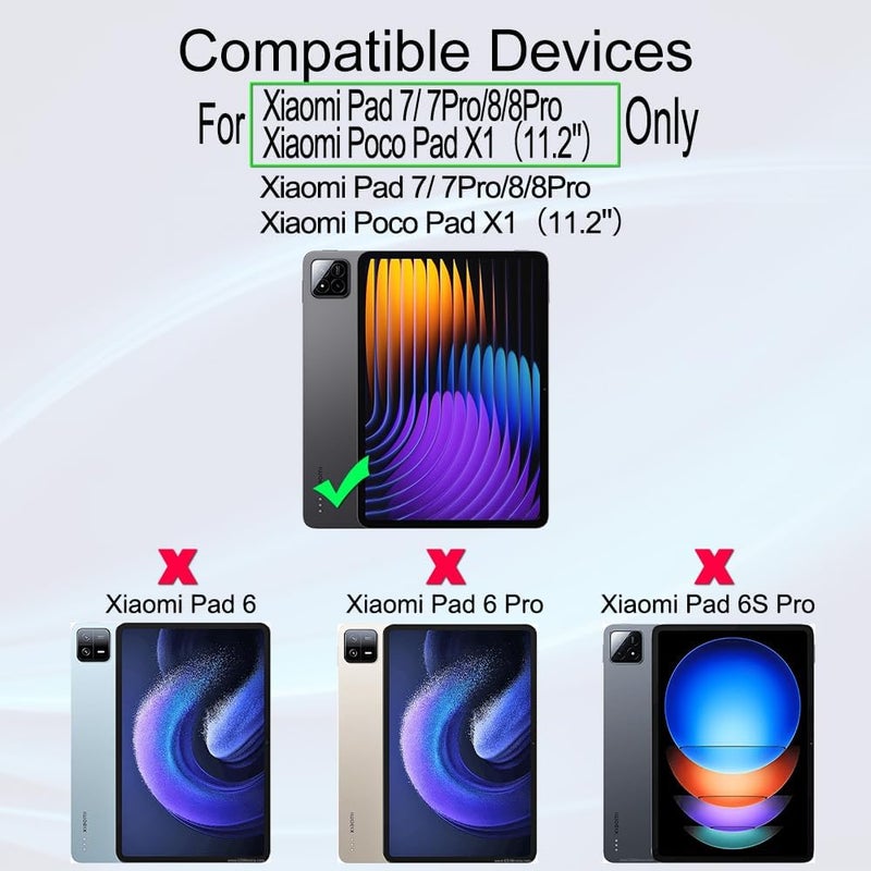 Ibywind For Xiaomi Pad 7/Pad 7 Pro/Pad 8/Pad 8 Pro/Poco Pad X1 Screen Protector,2 Pack 9H Hardness Tempered Glass,Easy to install - Image 2