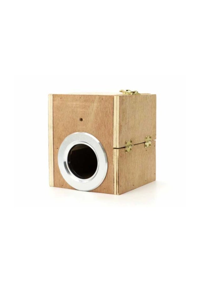 Pado Beige Wooden Bird Nesting House (15x12x12cm) , 1 pcs