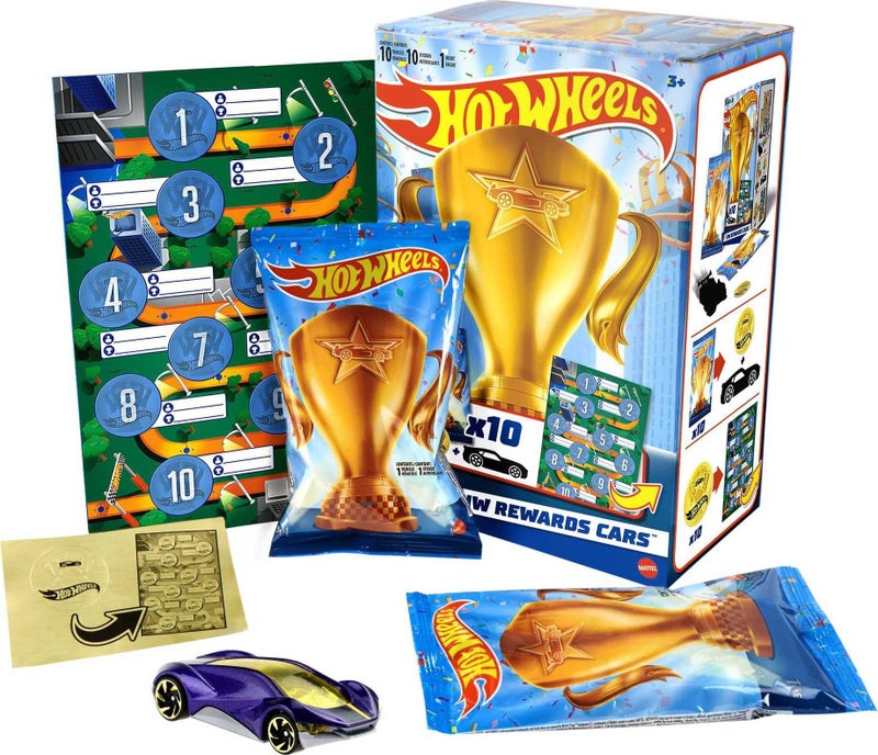 Hot Wheels Toy Car HW Rewards Individually Wrapped 164 Scale Vehicle with Gold Sticker Styles May Vary - Image 3