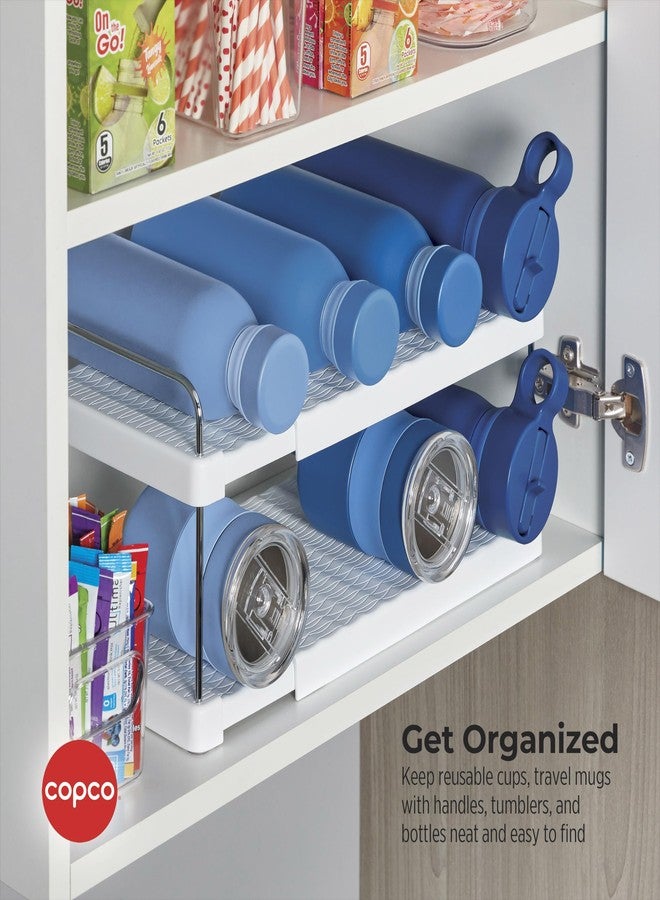 كوبكو منظم زجاجات قابل للتعديل وإعادة الاستخدام من كوبكو - حل تخزين قابل للتوسيع لأكواب السفر، والترمس، وزجاجات المياه، أبيض - Image 2