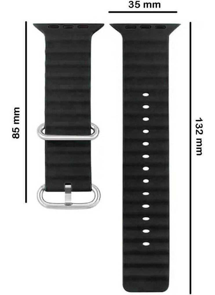 Koodmax - Apple Watch Compatible Ultra Ocean Loop Buckle Strap Band 42 44 45 49MM - Image 1