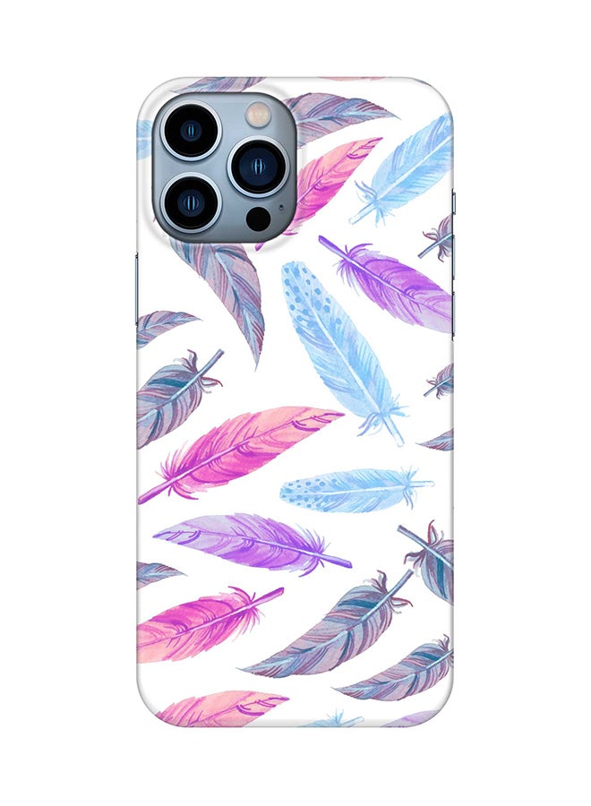 Stylizedd Case for iPhone 15 Pro Max Slim Snap Classic Series Mobile Cover Hard PC Shield Matte Finish Phone CasePrint - Feather Colors - Image 1