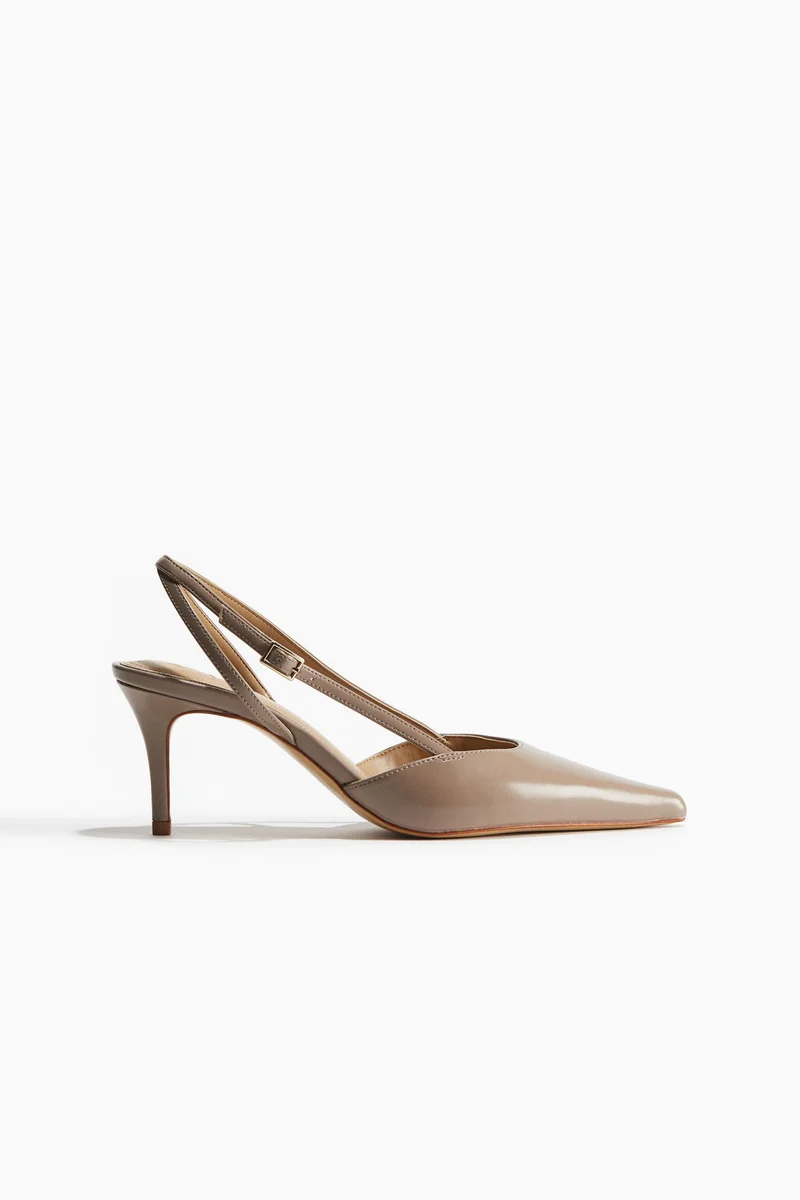 H&M Pointed slingback court shoes
