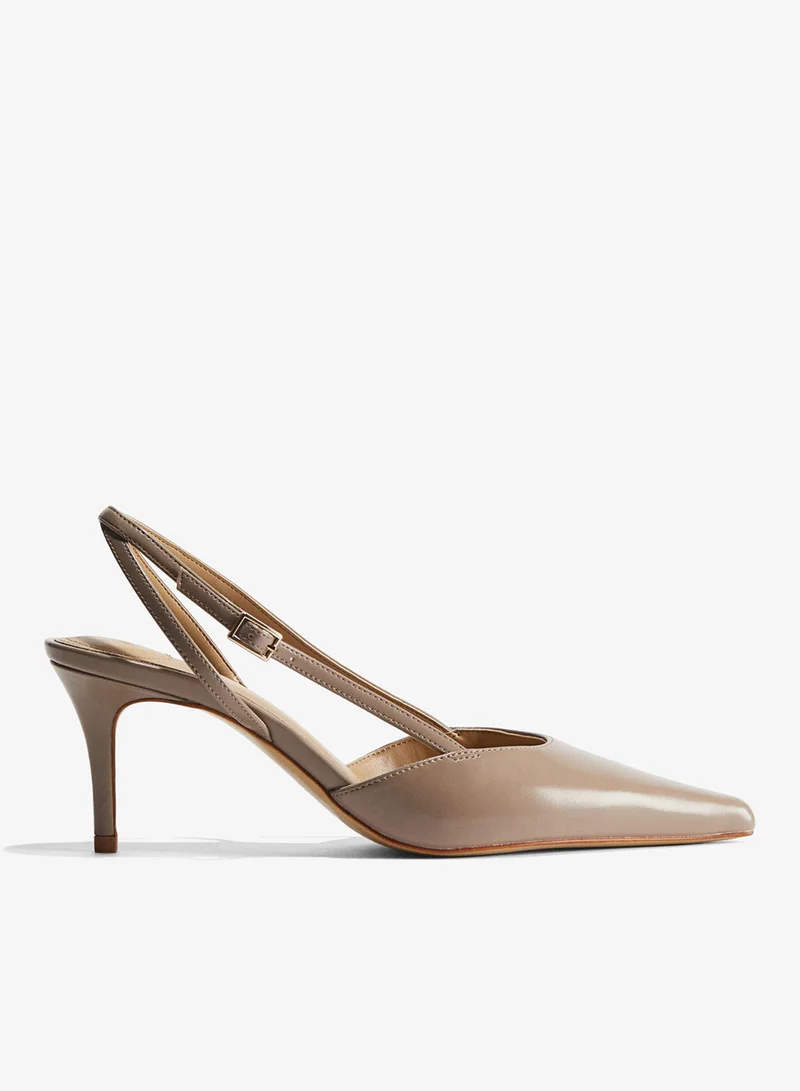 H&M Pointed slingback court shoes