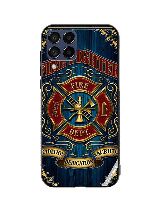 VR CREATIVE Protective Case Cover For Samsung Galaxy M53 Fire Fighter Design Multicolour - Image 1