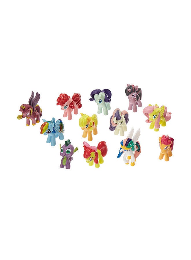 NIBEMINENT Pack Of 12 Little Pony Action Figure