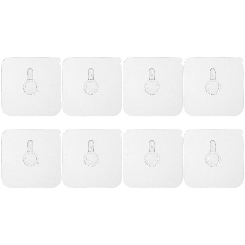 8 Pcs Damage Free Picture Hanging Hooks Self Adhesive for Tile Walls Clocks Frames - Image 2
