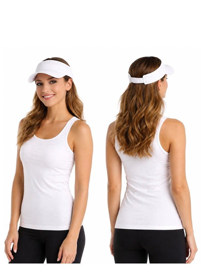YANEK Visor Hat – Adjustable Sun Visor Cap for Women, Lightweight Outdoor Sports Hat for Running, Golf, Tennis, Beach & Daily Wear - Image 1