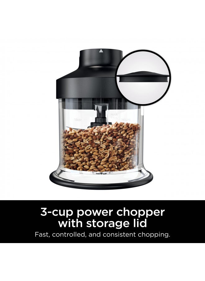 Ninja Ninja XSKKITCHPR Foodi Power Chopper 3-Cup Food Processor Bowl, for Ninja Power Mixer System (CI100 Series), Black  - Image 5