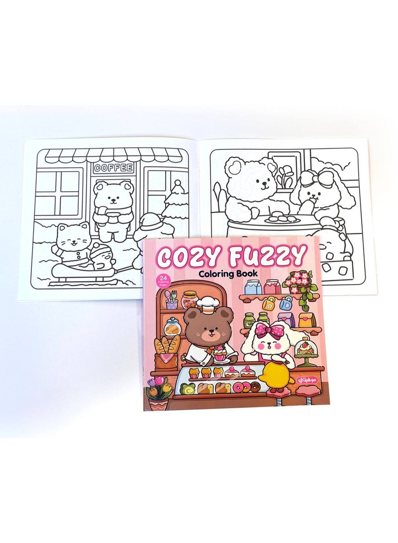 تالنت كتاب تلوين كوزي للكبار والصغار | Fuzzy | للاسترخاء وتقليل التوتر من تالنت شوب - Image 2