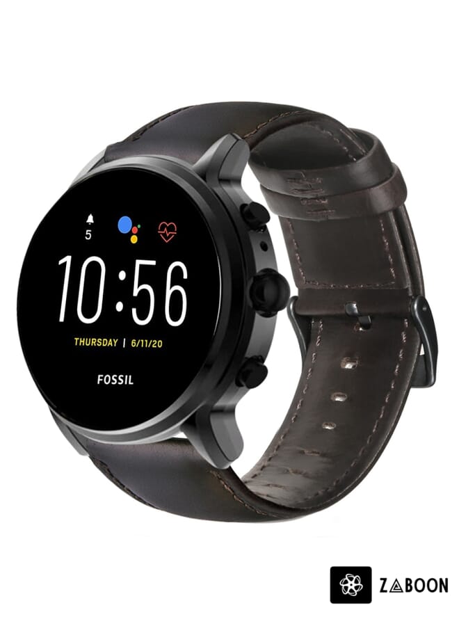 Zaboon Replacement Band For Fossil Gen 5 Carlyle / Julianna / Garrett / Carlyle HR Oil Wax Genuine Leather Watch Band - Image 1