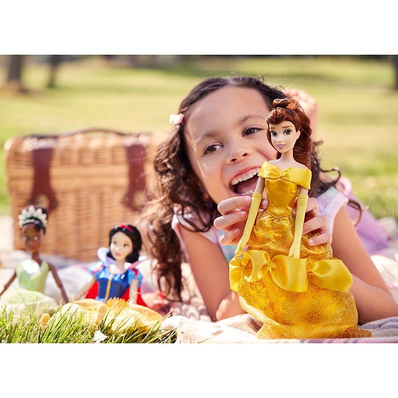 Disney Store Official Disney Princess Classic Doll (Belle from Beauty and The Beast), 11 Inches, Includes Brush with Molded Details, Posable Toy in Classic Outfit - Disney Princess Toys for Girls - Image 4