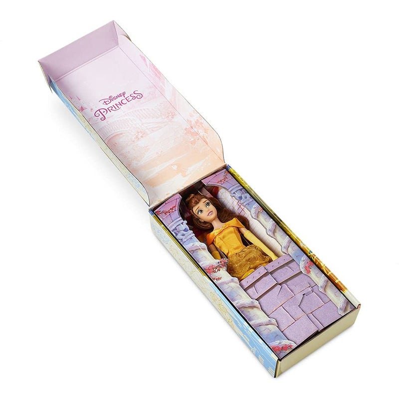 Disney Store Official Disney Princess Classic Doll (Belle from Beauty and The Beast), 11 Inches, Includes Brush with Molded Details, Posable Toy in Classic Outfit - Disney Princess Toys for Girls - Image 3