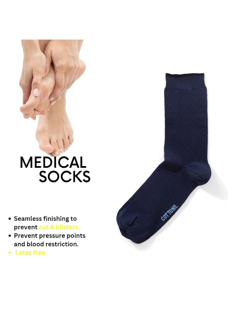 COTTONIL Pack Of 2 Medical Socks For Diabetics  - Image 1