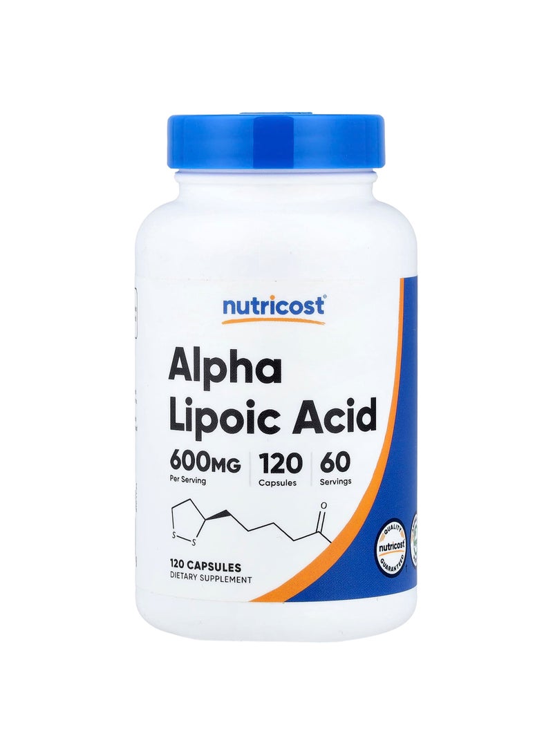Nutricost Alpha Lipoic Acid, 120 Capsules (300 mg per Capsule)