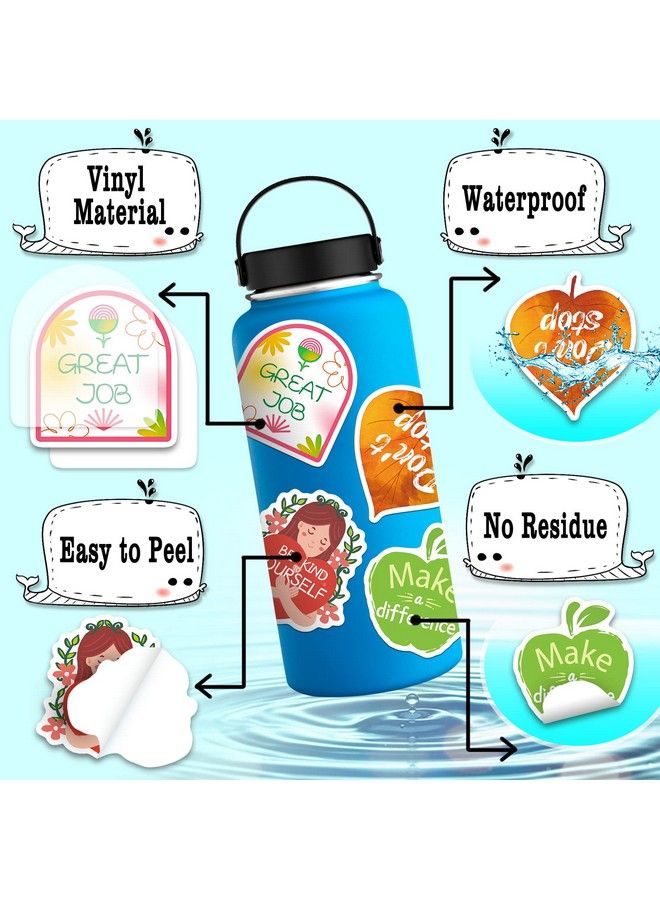 Zheyistep 400Pcs Inspirational Words Stickers Motivational Waterproof Vinyl Stickers For Kids Teens Adults Teachers Positive Quote Stickers For Water Bottles Laptops Phone Journaling Scrapbooking  - Image 5