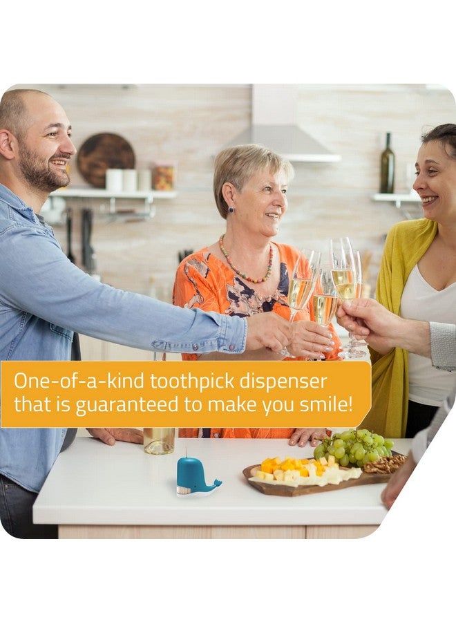 PELEG DESIGN Jonah Toothpick Holder - Cute Whale Toothpick Dispenser - Fun and Decorative Plastic Toothpick Holder for Easy Access During Meals or Gatherings - Image 3