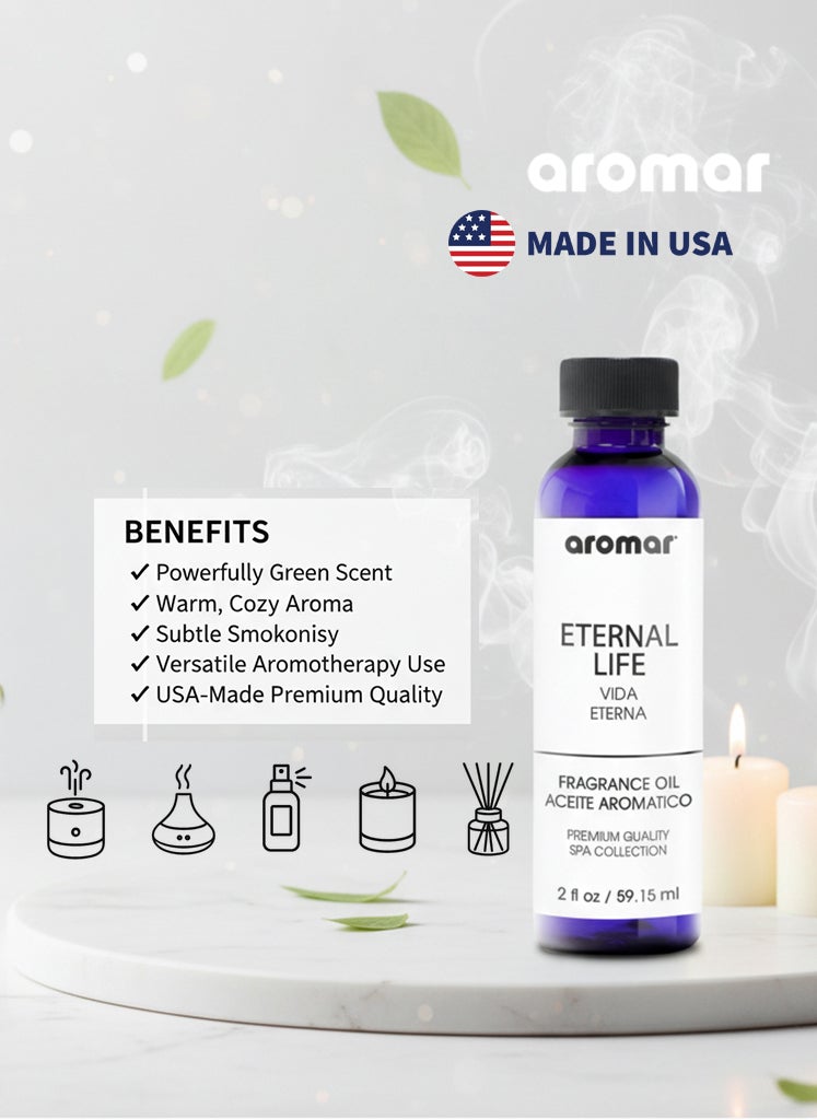 Aromar Spa Aromatic Oil  Eternal Life Fragrance, 59.15ml - Image 3