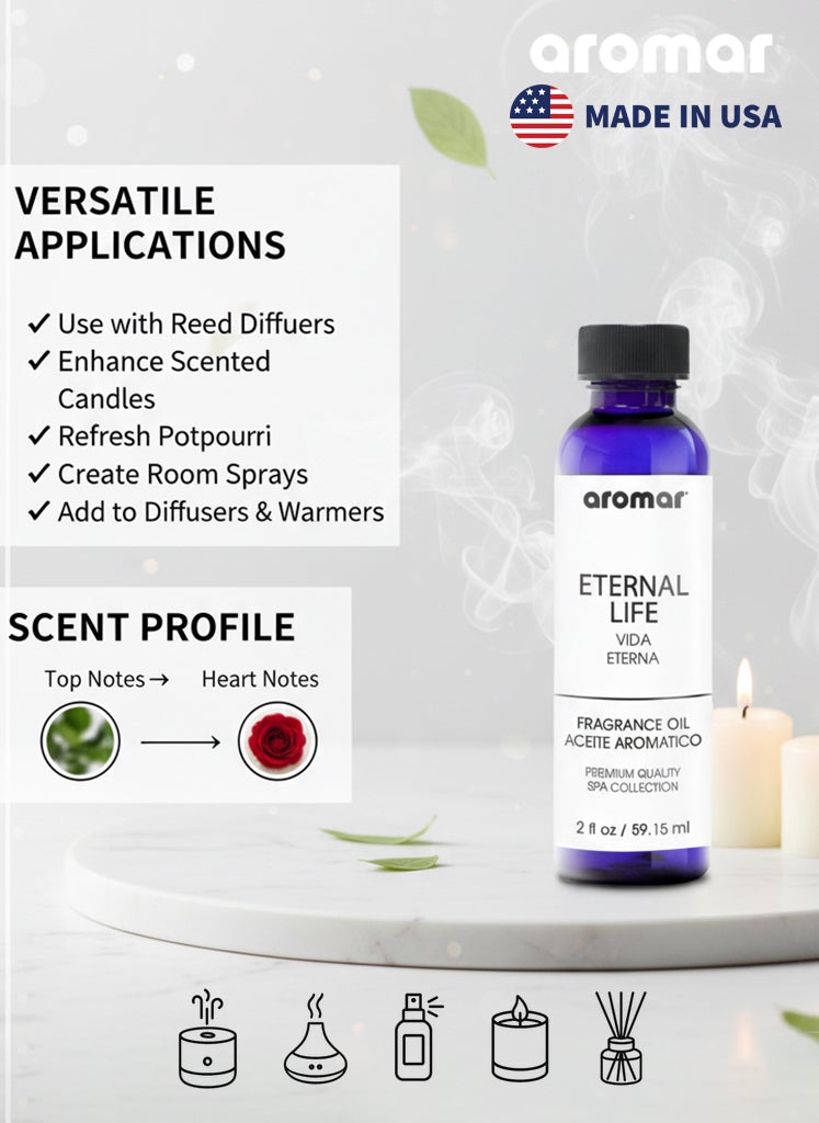 Aromar Spa Aromatic Oil  Eternal Life Fragrance, 59.15ml - Image 5