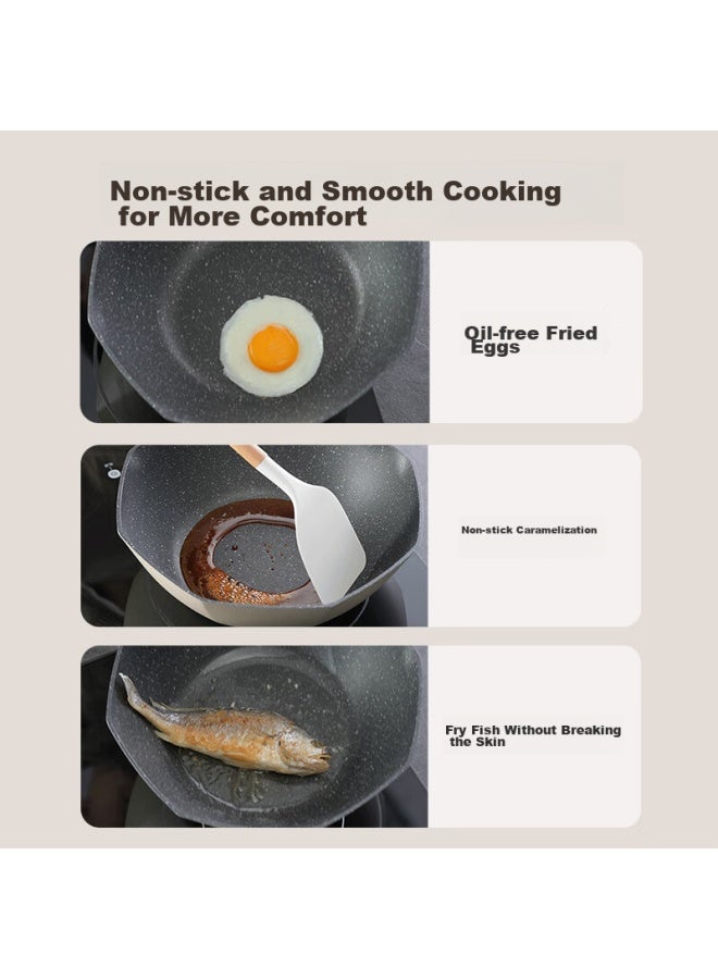 Supor Non-stick Wok, Maifanshi Color, 30cm, For Gas And Induction Cooktops, Ec30aan02 - Image 3