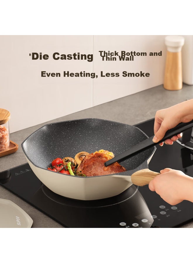 Supor Non-stick Wok, Maifanshi Color, 30cm, For Gas And Induction Cooktops, Ec30aan02 - Image 4