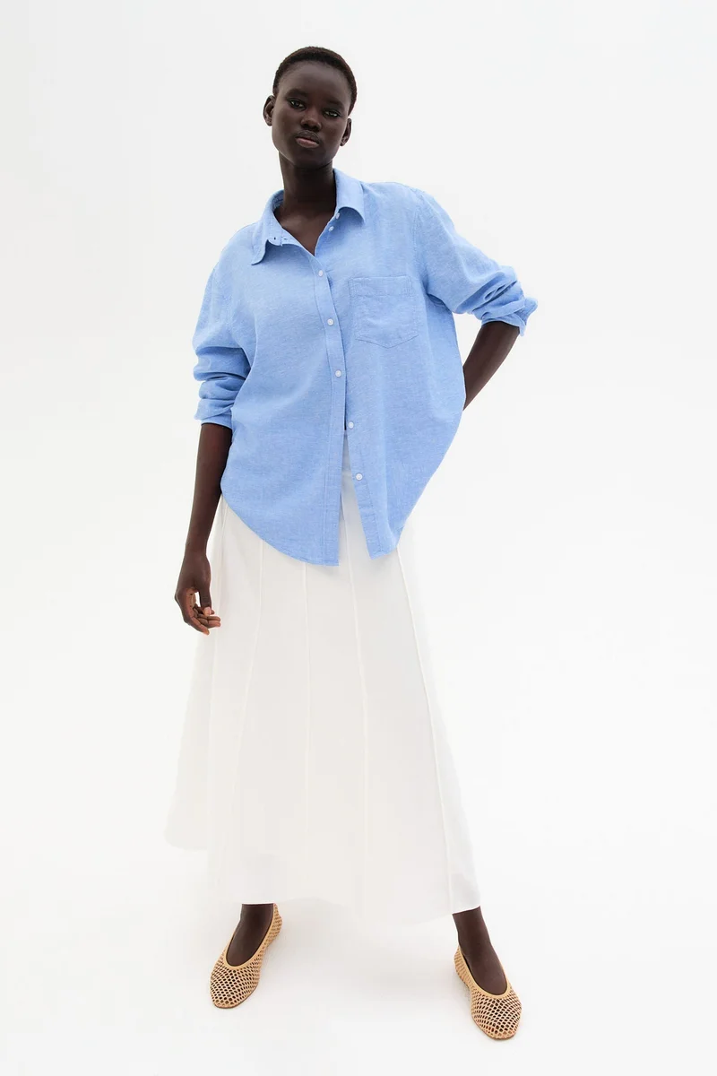 H&M Linen-blend shirt