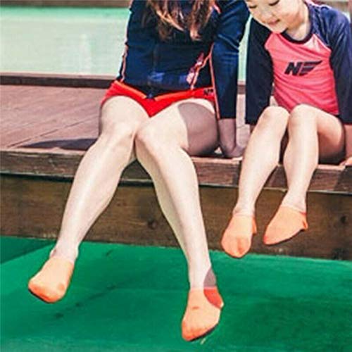 Boolavard Water Sports Shoes Barefoot Quick-Dry Aqua Yoga Socks Slip-on for Men Women Kids (7/8, Orange, x_l) - Image 3