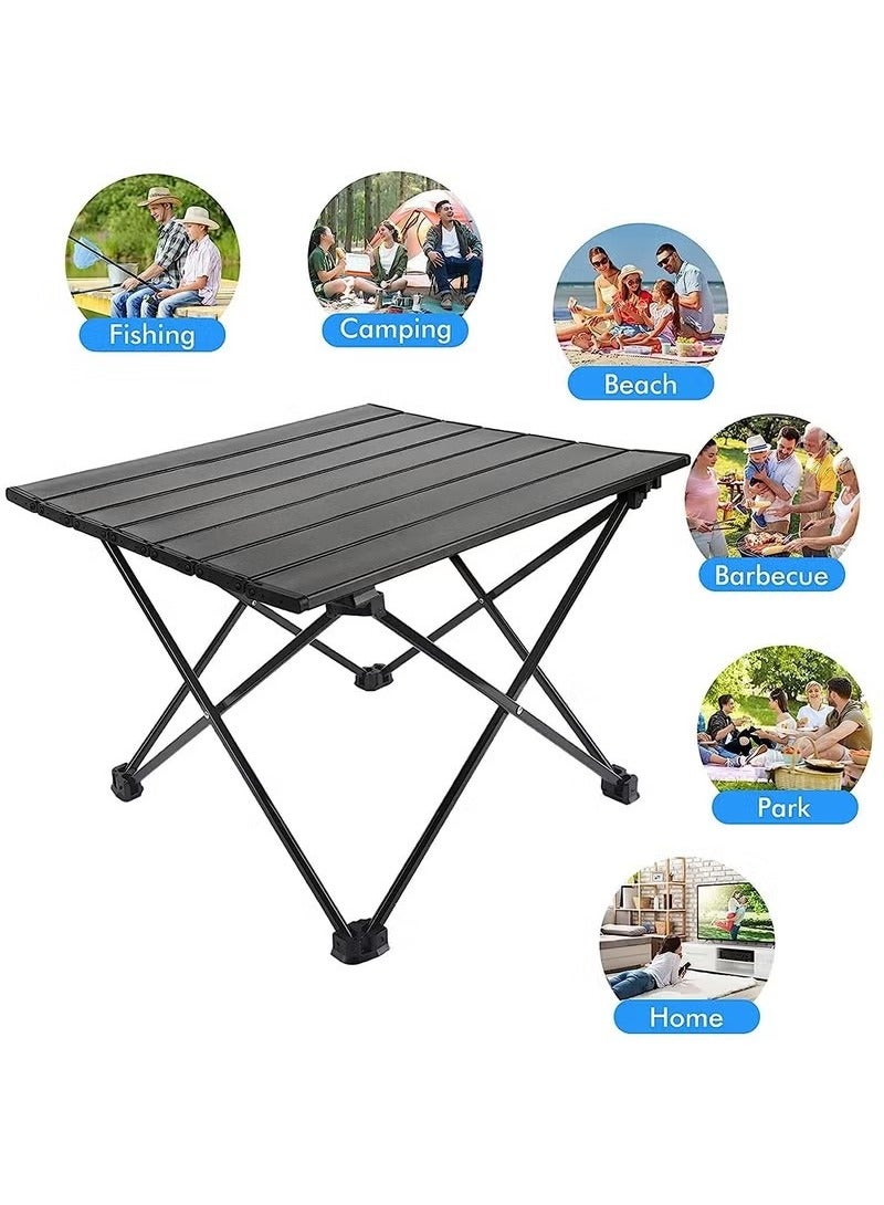 شاربدو طاولة تخييم قابلة للطي، طاولة نزهة مع حقيبة حمل، طاولة محمولة للتخييم، نزهة في فناء الحديقة، شواء، شاطئ، صيد السمك - Image 5