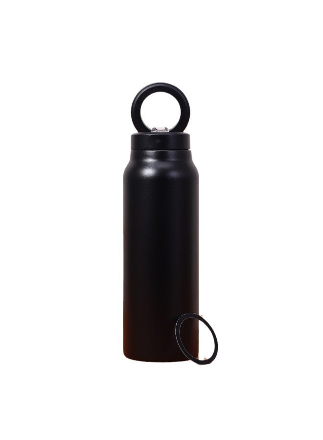 Magnetic Lid 304 Stainless Steel Thermos Cup Large Capacity Sports Water Bottle Outdoor Portable Water Cup With Straw