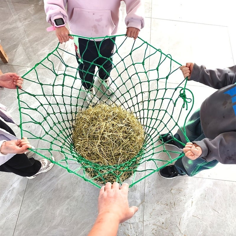 Slow Feed Horse Hay Net And Bag Single Pack Small Hole Slow Release Hay Dispenser Suitable For Horses Stall Feeding Pasture Stables Outdoor Use Reduces Waste Grazing System - Image 5