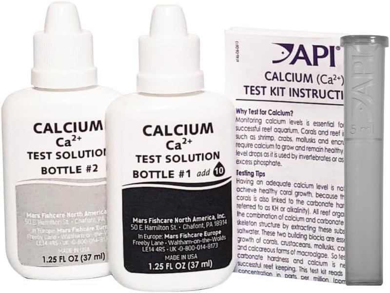 API Calcium Test Kit Saltwater Aquarium Water 1-Count Kit, 69L (69L) - Image 1