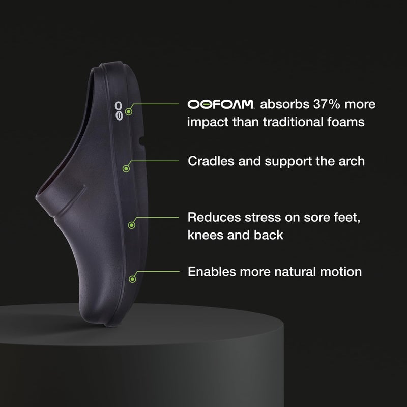 OOFOS OOcloog Recovery Clog, Black - Women’s Size 7, Men’s Size 5 - Image 2
