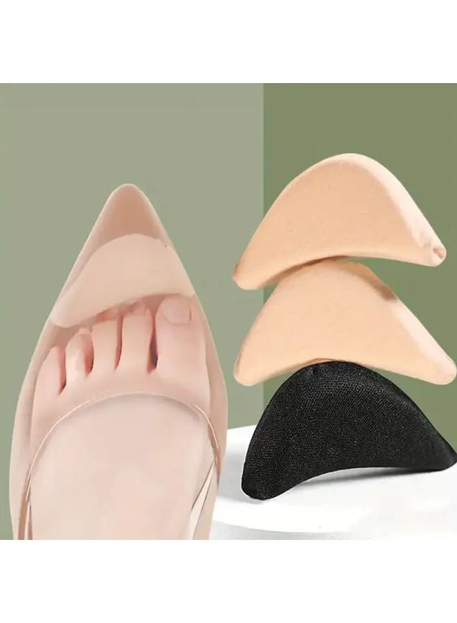 Beige Shoe Inserts 2 Pairs Comfortable Breathable Filler For Loose Shoes Men Women - Image 2