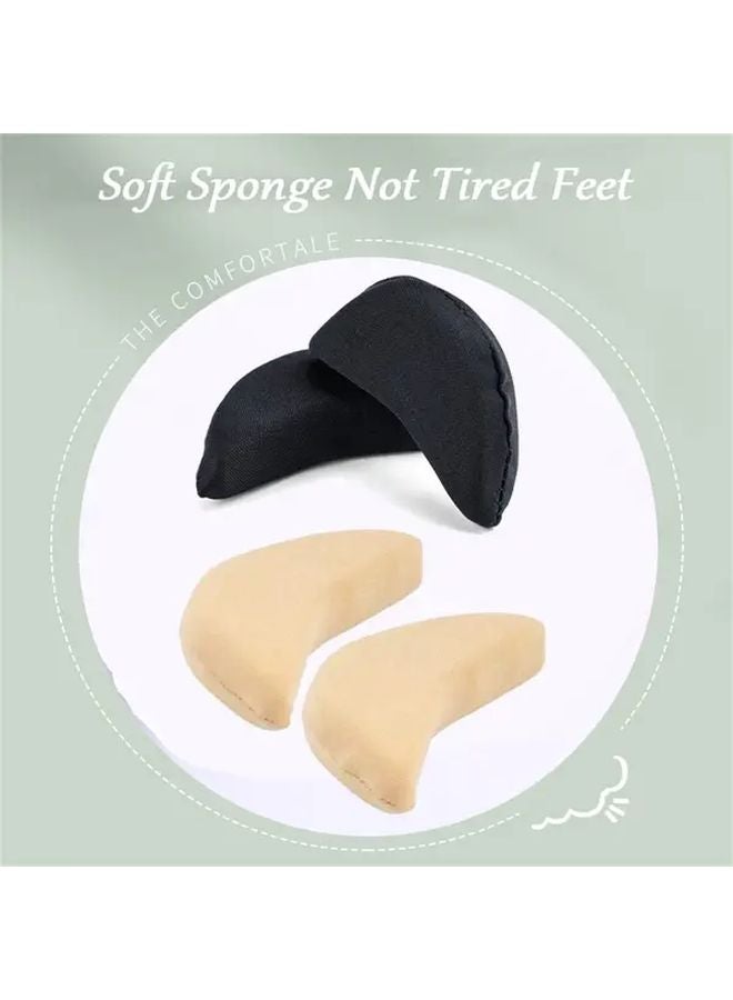 Beige Shoe Inserts 2 Pairs Comfortable Breathable Filler For Loose Shoes Men Women - Image 4