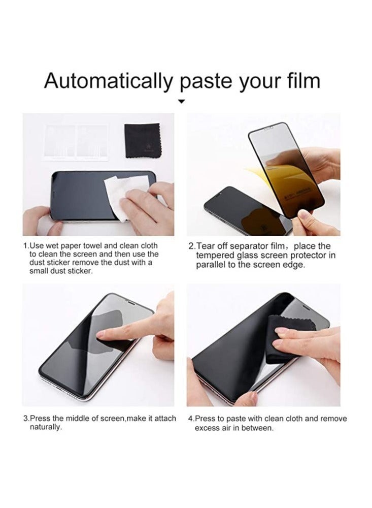 ELTRAZONE Privacy Glass Screen Protector compatible with IPhone 12 Pro Max - Image 4