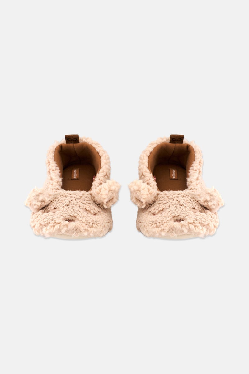 hunkemoller Women Cozy Bear Slipper, Beige - Image 4